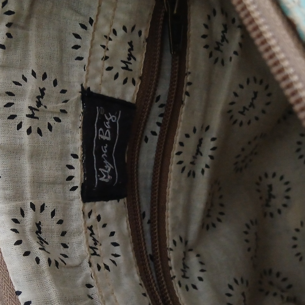 MYRA Cowgirl Southwestern Leather Canvas Cotton Bag, Purse, Crossbody - Picture 4 of 8